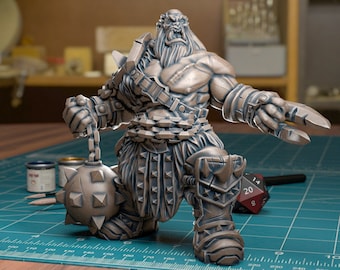 Orc Berserker - Resin Miniature | Fantasy Tabletop Games | DnD | Dungeon and Dragons | Pathfinder