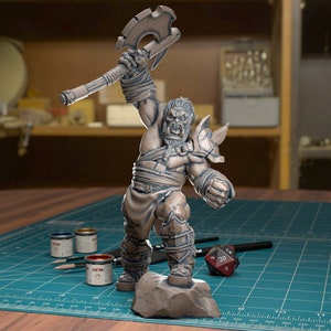 Orc Warrior - Resin Miniature | Fantasy Tabletop Games | DnD | Dungeon and Dragons | Pathfinder