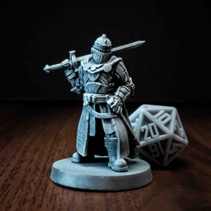 Knight - Resin Miniature | Fantasy Tabletop Games | DnD | Dungeon and Dragons | Pathfinder
