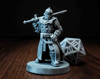 Knight - Resin Miniature | Fantasy Tabletop Games | DnD | Dungeon and Dragons | Pathfinder