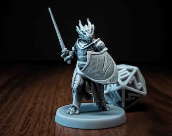 Dragonborn - Resin Miniature | Fantasy Tabletop Games | DnD | Dungeon and Dragons | Pathfinder