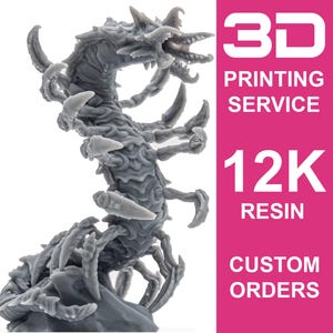 Professional 3D Print Service | 12K Resin | Ultra Detail | Custom | Prototype | Wargaming | Miniatures | HeroForge | TableTop - STL, FDM