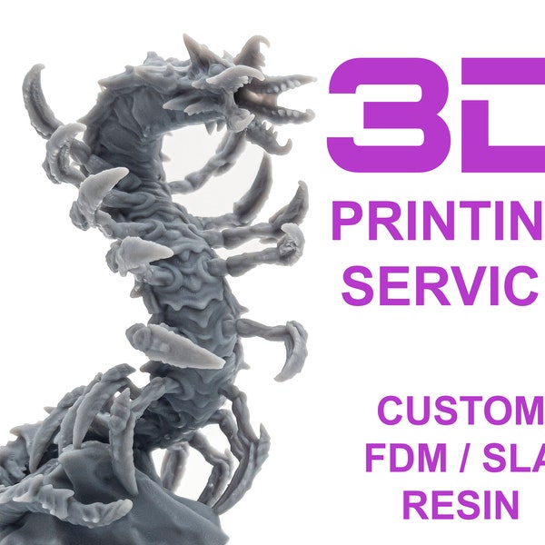 Professional 3D Print Service | 8K Resin | Ultra Detail | Custom | Prototype | Wargaming | Miniatures | HeroForge | TableTop - STL Resin