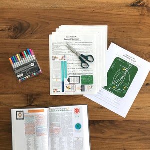 DOWNLOAD Book of Mormon PART 2  (Mosiah 1 to Alma 22) Come Follow Me Book of Mormon Sticker Kit 2020 edition Part 2 (Print & Cut)