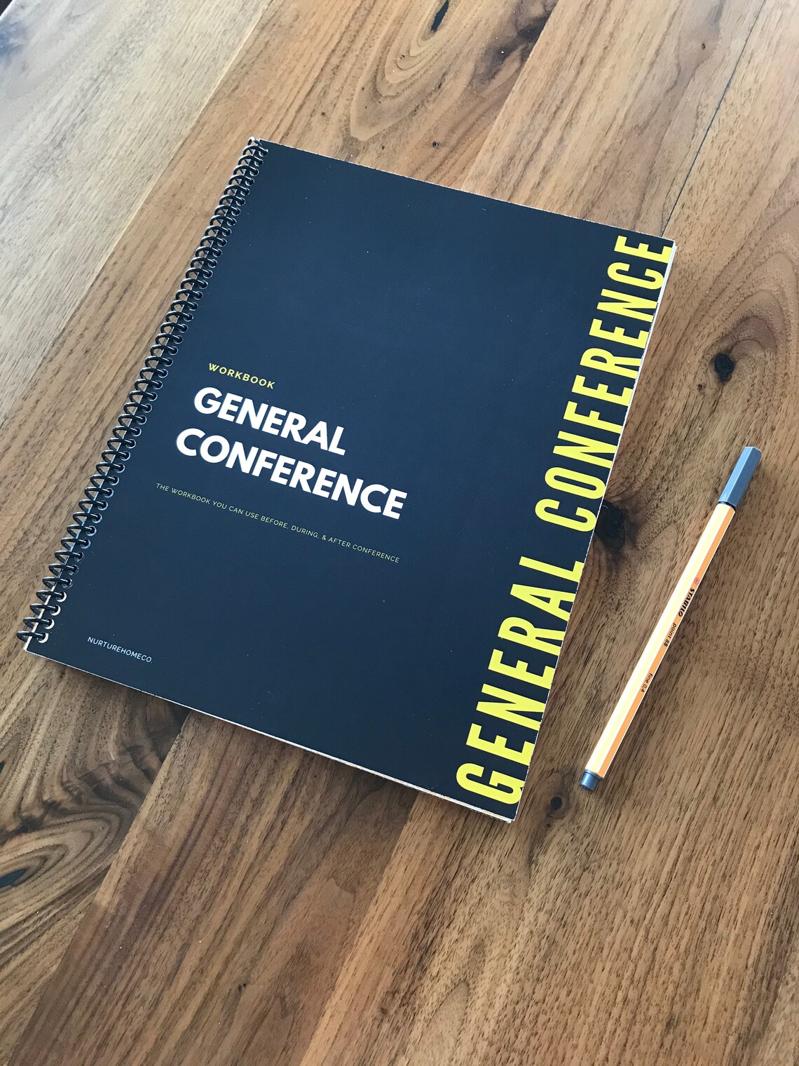 DOWNLOAD General Conference Workbook Black and Yellow Design Etsy