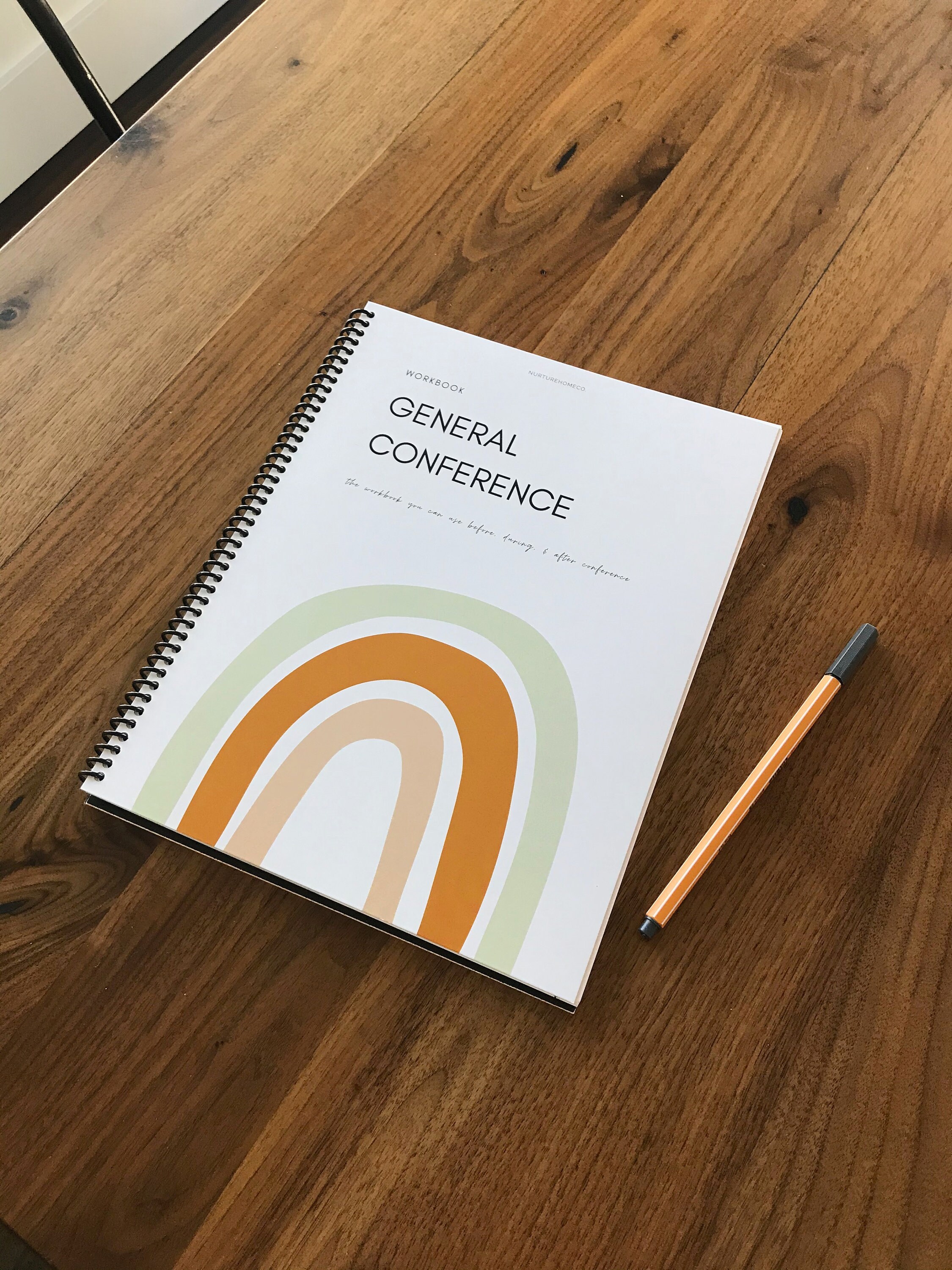 DOWNLOAD General Conference Workbook Rainbow Design Etsy