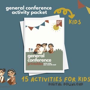 DIGITAL General Conference Activity Bundle - 15 favorite Activities