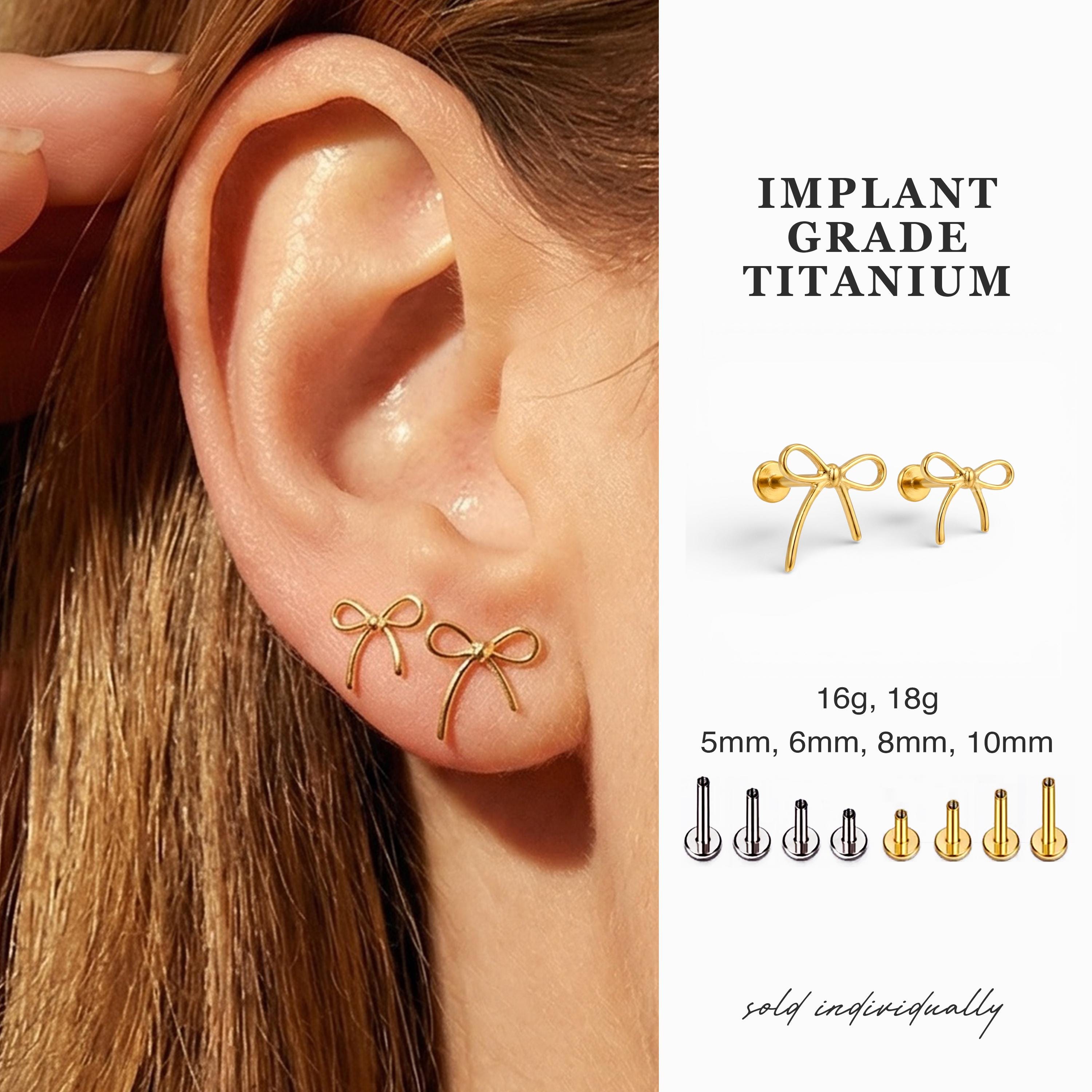 Parure Bijou Nœud Papillon - Boucles D'oreilles Et Pendentif - Inoxydable - Neuf Avec étiquettes