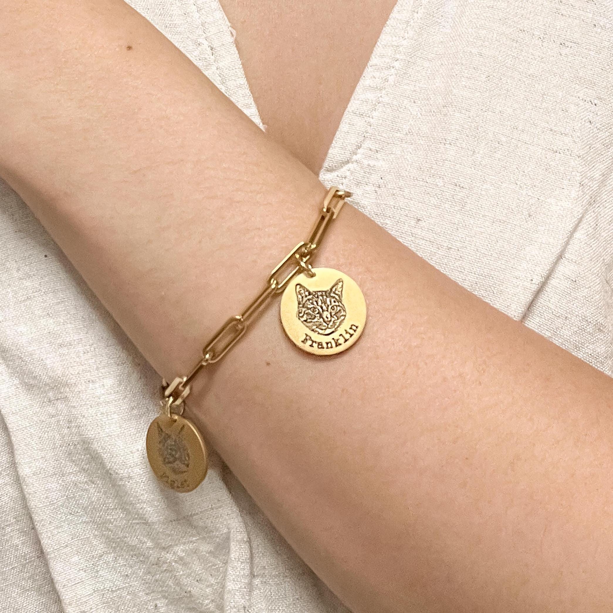 Dog Tag Bracelet - Etsy