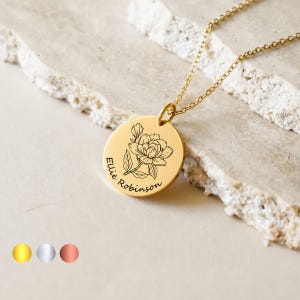 [LLOYDxMulan] 韓国☆10K GOLD☆Magnolia Necklace LLOYDxMulan] 韓国☆10K GOLD☆Magnolia Necklace