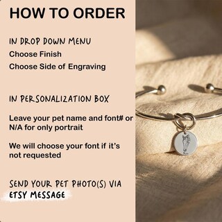 Bracciale Personalizzato Con Foto E Nome Del Tuo Animale Domestico – Regalo Per Amanti Di Cani E Gatti – Acciaio Inossidabile, Oro O Argento