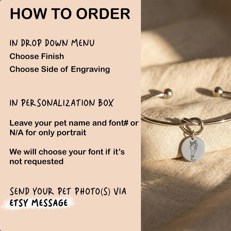 Bracciale Personalizzato Con Foto E Nome Del Tuo Animale Domestico – Regalo Per Amanti Di Cani E Gatti – Acciaio Inossidabile, Oro O Argento