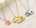 Engraved Pet Portrait Necklace, Dog Loss Grief Gift, Cat Memorial Jewelry, Pet Photo Gifts for Friend, Dog Parents Adoption and Pet Loss