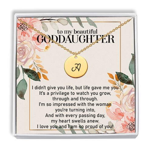 Godmother and Goddaughter Necklace Goddaughter Gift From Etsy