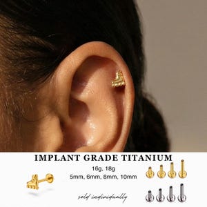Tiny Skater Titanium Flatback Earring Stud · Cute Rollerblade Design · Hypoallergenic great for sensitive Ears · Cartilage Piercing Earrings