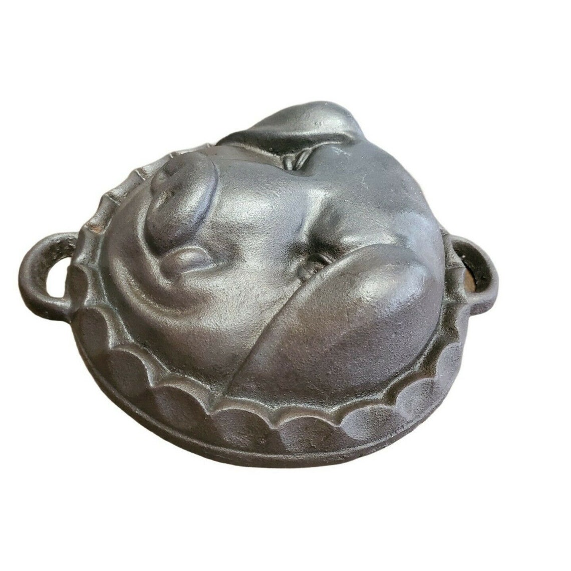 Vintage Heavy Cast Iron Pigs Head Face Mold Baking Pan Boar Etsy