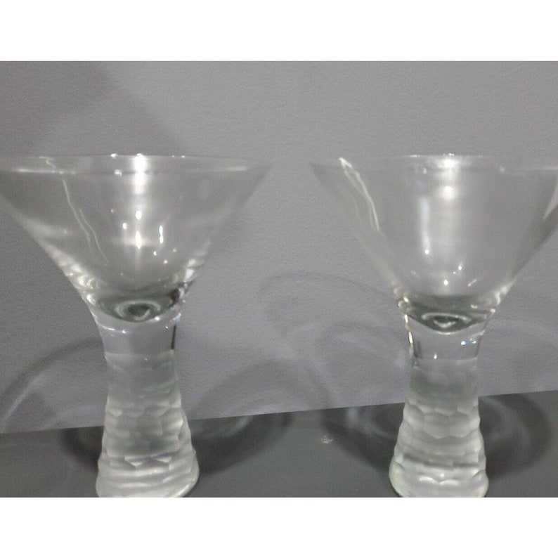 Artland Prescott Martini Glasses Hammered Pedestal Stem Etsy