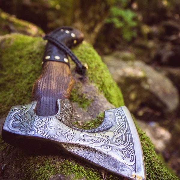 Viking forged axe - CHRISTMAS GIFT BUY, Viking axe, personalized hatchet, Viking hatchet, bearded axe, battle axe, Scandinavian axe