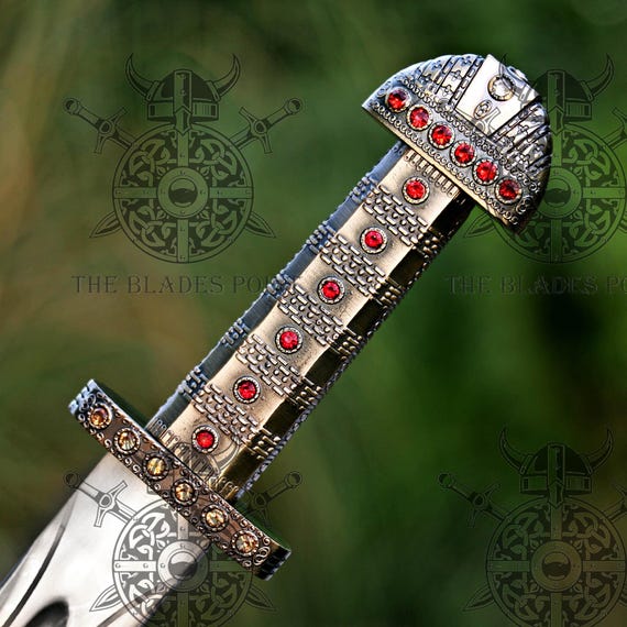 Handmade Viking Sword Inspired by Ragnar Lothbrok with Scabbard, Medieval Collectible Sword Gift for Him
