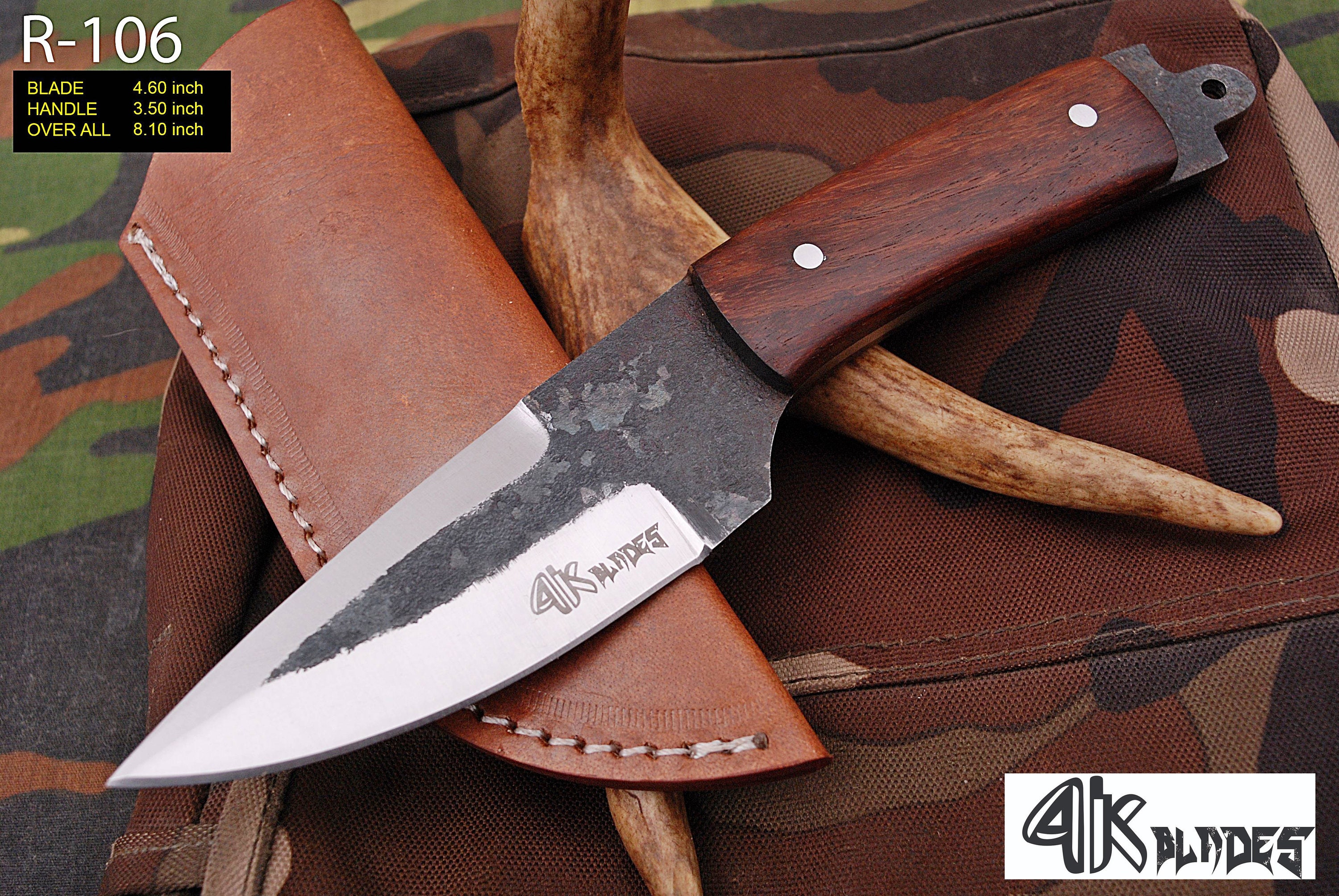 Custom Made Hand high carbon steel hunting knife with Etsy