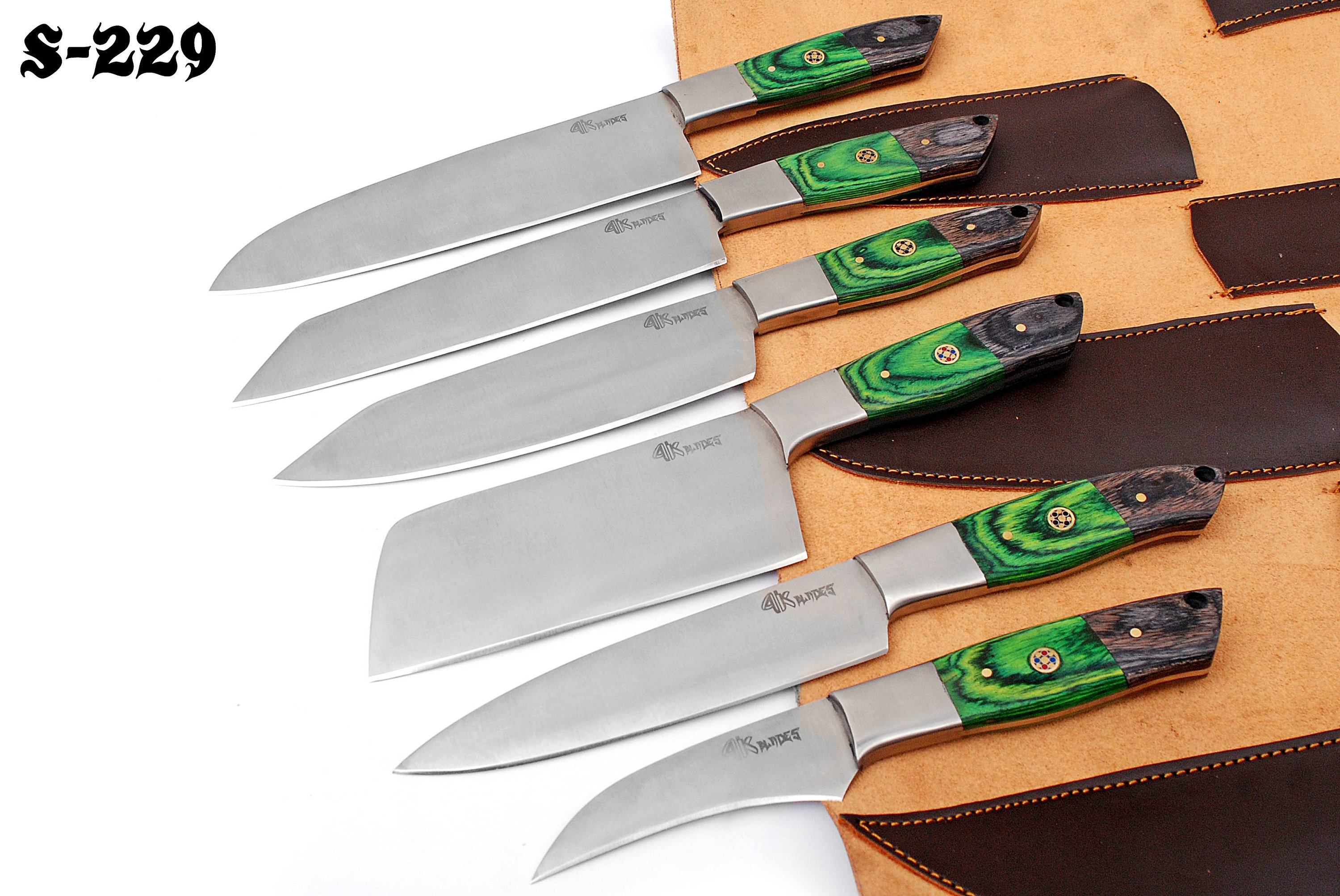 Chef Knives Set 6 Pcs Custom Handmade D2 Steel handmade chef Etsy