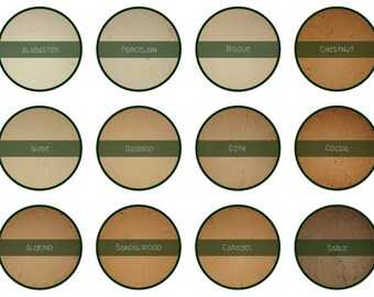 Natural Vegan Foundation - Minimalist Mineral Makeup - Cruelty Free, Titanium Dioxide Free - Choose from 18 Shades