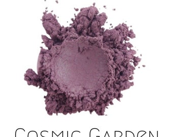 Vegan Mineral Makeup Eyeshadow - Cosmic Garden - Natural Cosmetics Medium Purple Duochrome Shimmer Eye Makeup - Cruelty Free, Eco Friendly