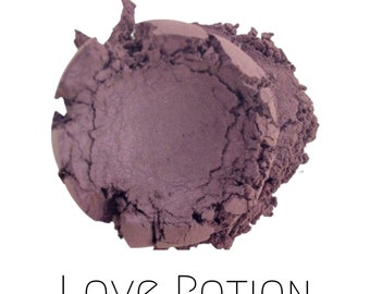 Vegan Mineral Makeup Eyeshadow - Love Potion - Natural Cosmetics Medium Purple Shimmer Eye Makeup - Cruelty Free, Eco Friendly