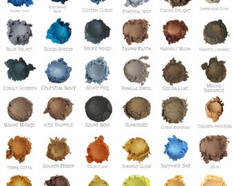 Loose Mineral Eyeshadow | Choose From 70+ Shades | Matte, Satin & Shimmer Eye Makeup | Vegan Makeup