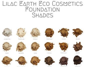 Natural Matte Loose Mineral Foundation Sample Jars - Titanium Dioxide Free, Talc & Toxin Free Vegan Beauty Products