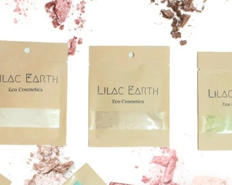 Natural Eyeshadow Zero Waste Refills - Compostable | Biodegradable | Plastic-Free Packaging - Vegan Beauty Products