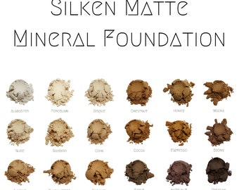 Natural Matte Loose Mineral Foundation - Titanium Dioxide Free, Talc & Toxin Free Vegan Beauty Products