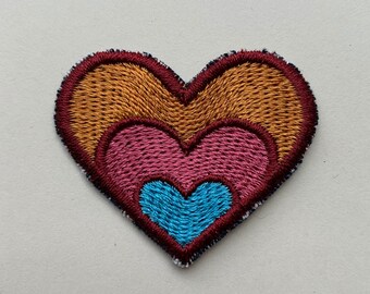 Patch ~ Coeur ~ Applique ~ Patch ~ Signe ~ Logo ~ Broderie ~ Organique