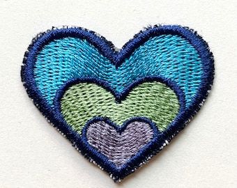 Patch ~ Cœur ~ Applique ~ Patch ~ Signe ~ Logo ~ Broderie ~ Bio