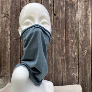 Organic Multifunctional Scarf Scarf Mask Hairband Stretch Breathable Cotton Loop Face Covering NeckGaiter zerowaste image 6