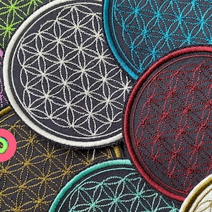 Flower of Life ~ Patch ~ embroidered ~ applique ~ patch ~ mandala ~ energy ~ harmony ~ perfection ~ joy ~ symbol ~ meditation