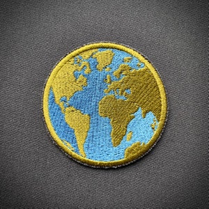 Patch ~ Planet ~ Earth ~ Application ~ Patch ~ Sign ~ Logo ~ Embroidery ~ Organic