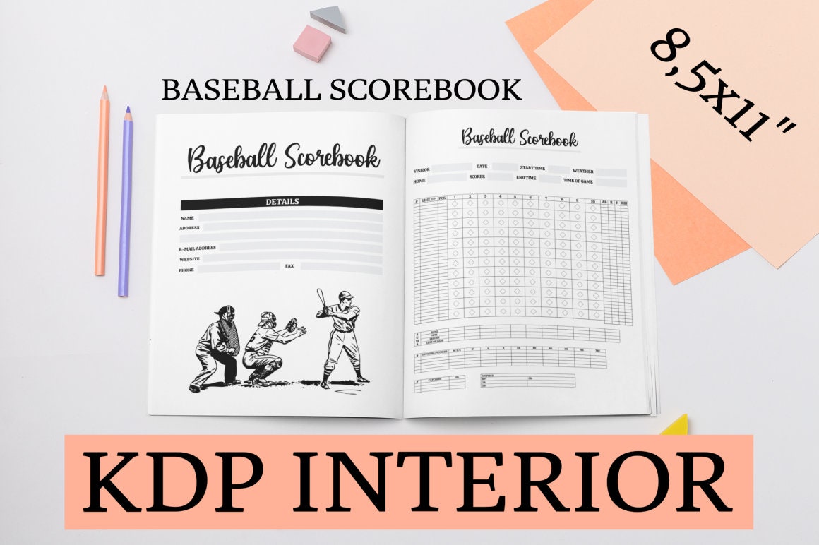 Baseball Scorebook - Etsy
