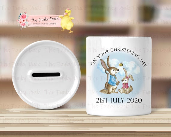 christening money box girl