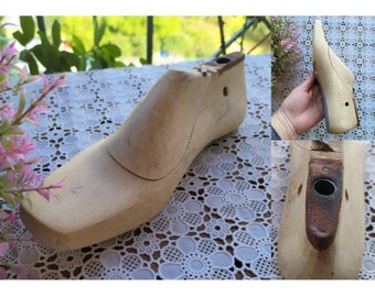 60's Era Greek Factory Shoe Tree - Women's Size 37/6.5, Low Heel, Vintage Wooden Last