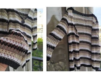 Gestrickter Shrug 00's Langer Bolero Schwarz Braun Beige Farbe Damen Vorne Offen Großer Knopf Cardigan Vintage Kleidung Kleidung Viskose Größe Klein