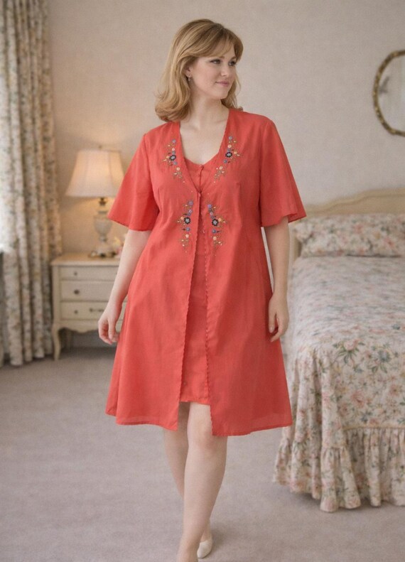 knee length dresses for ladies Richie House Women Zipper Robe Loungewear Short Sleeve Sleepwear Pocke –  Richie House USA main image 0