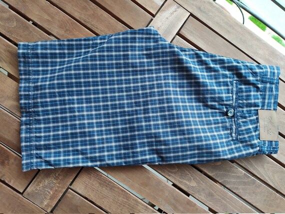 vintage 00's plaid men's shorts, plaid bermuda, L… - image 5