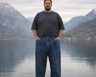 Plus Size Men's Jeans Denim  | 2XLarge - Size 54| Vintage  Clothing Pants Preloved