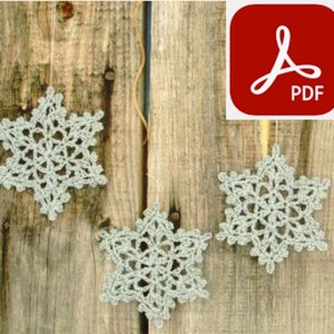 PDF Snowflake Wintertale Crochet Pattern Digital Download Crochet Pattern Home Decoration Digital file 00's -1 file .pdf