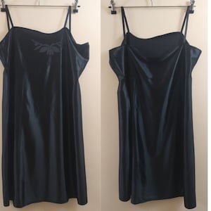 Plus from 60&#39;s Black Lingerie Combinaison Nightgown Nightdress Sexy from Nylon with Lace Sleepwear Women&#39;s 2XLarge Size