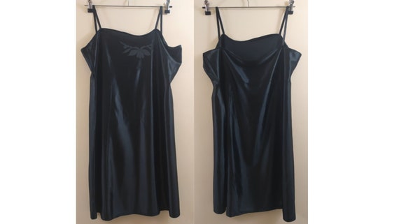 Plus From 60's Black Lingerie Combinaison Nightgown Nightdress Sexy From  Nylon With Lace Sleepwear Women's 2xlarge Size - Etsy