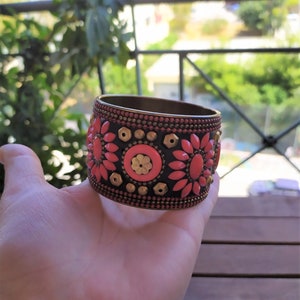 Cuff Bracelet Vintage 00&#39;s Hippie bracelet, Boho jewelry,
