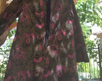 vintage 70&#39;s dress, secretary dress, vintage dresses, vintage women&#39;s clothes, dress,  wedding dress, boho dress, hippie clothes