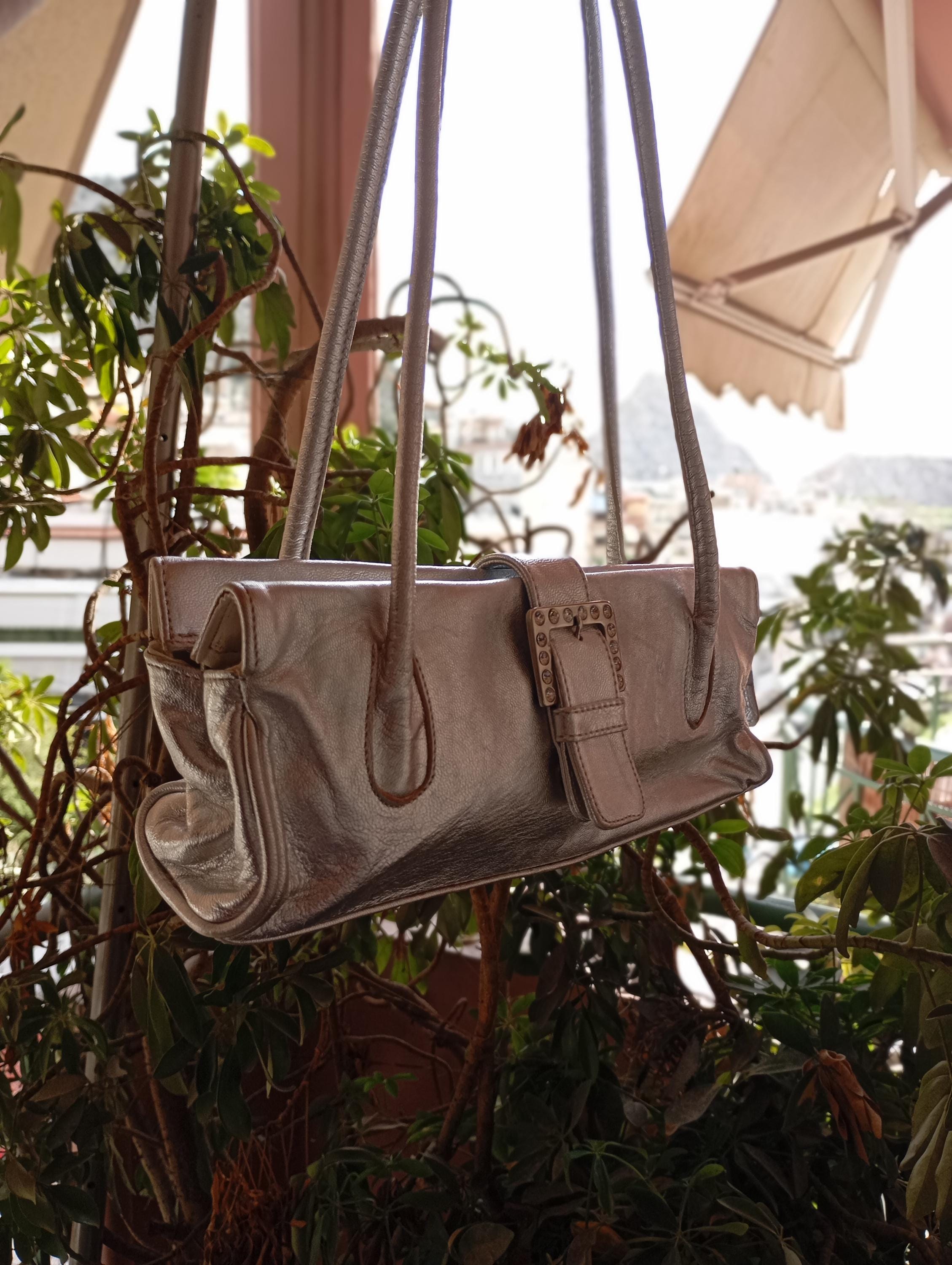 00s Silver Mini Shoulder Bag – Faux Leather Y2K Style Purse - Etsy